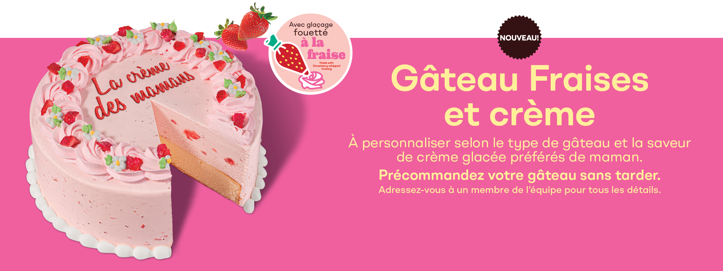 NEW! Strawberries n’ Cream Cake