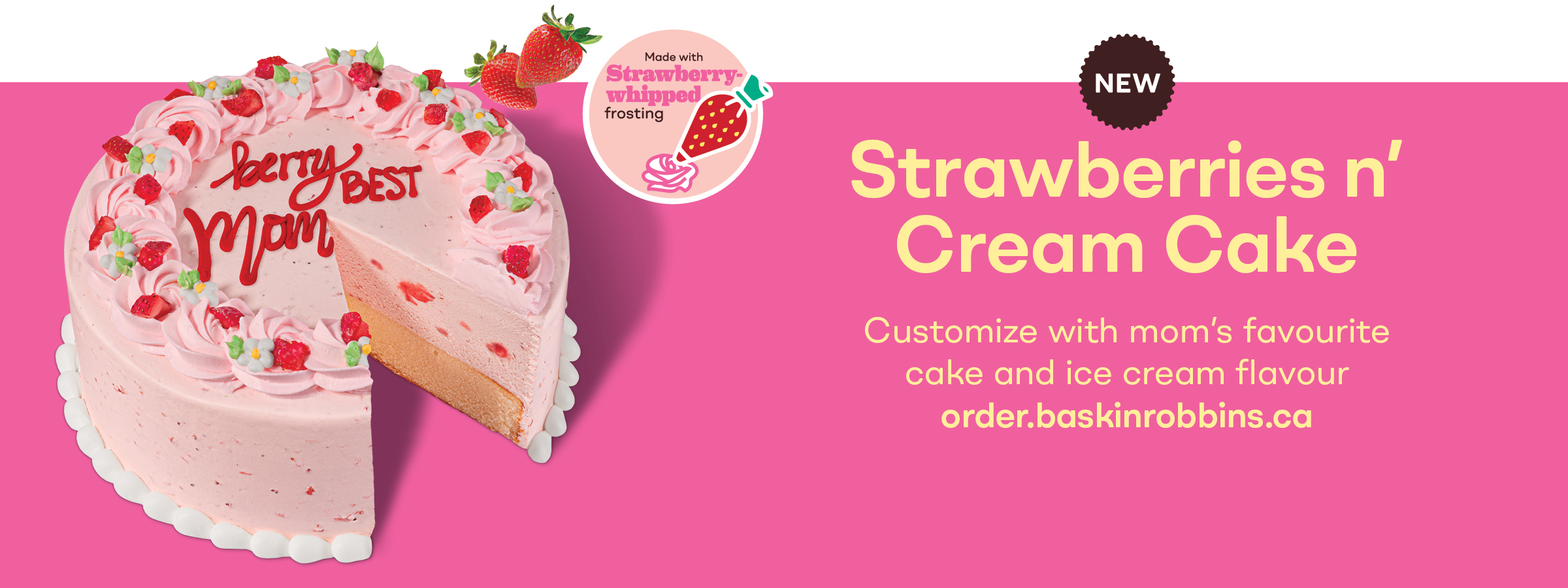 NEW! Strawberries n’ Cream Cake
